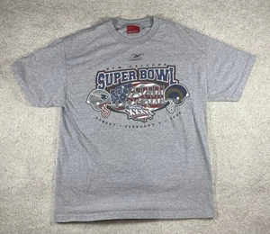 Vintage Rare Reebok Superbowl XXXVI New England Patriots Tshirt Herren L - Bild 1 von 7