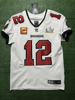 Camiseta Nike Elite autêntica Tom Brady Tampa Bay Buccaneers Super Bowl 55 tamanho 40 - Imagem 1 de 4
