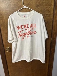 American Red Cross T-Shirt We're All In This Together XL - Picture 1 of 9