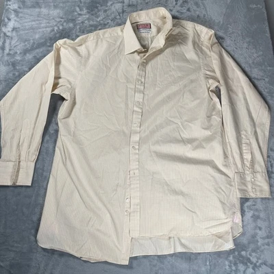 Camisa de vestir para hombre Thomas rosa talla 17 1/2 37 superfina beige cuadros guinga Foto 1 de 4