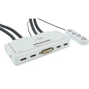 InLine ® KVM Switch, 4-fach, DVI-D, USB, mit Audio, int - Bild 1 von 4
