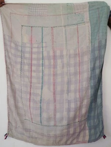 One Of A Kind Quality Vintage Very High Kantha Quilts Bedding Blankets - Picture 1 of 3