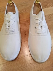 Primark Mens White Canvas Shoes Trainers size 9 - Picture 1 of 7