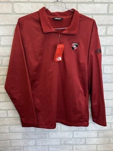 The North Face Men Tech 1/4 Zip Fleece Pullover Sz XXL Cardinal Red Stan Fit - Picture 1 of 4