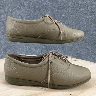 Easy Spirit Shoes Womens 8.5 M Motion Comfort Oxford Sneakers Brown Leather - Image 1 of 4