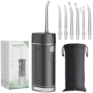 Munddusche Kabellos, Mini Tragbare Zahnzwischenraumreiniger, 3 Modi und 6 Düsen - Bild 1 von 14