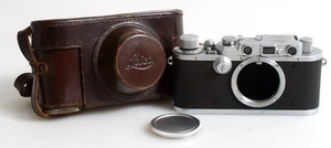 LEICA IIIA RANGEFINDER CHROME 35MM CLASSIC CAMERA + CASE - Picture 1 of 1