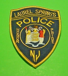 LAUREL SPRINGS  NEW JERSEY  HONOR / PRIDE  POLICE PATCH  4 3/4"   FREE SHIPPING! - Picture 1 of 1