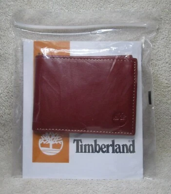 Official Timberland Genuine Brown Leather RFID Blocking Wallet New & Unused - Image 1 of 4
