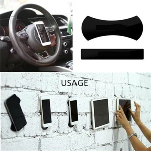 Phone Pad, GPS Holder Car Steering Easy Mount Rubber Stand Fixate Nano Gel Stick - Picture 1 of 82