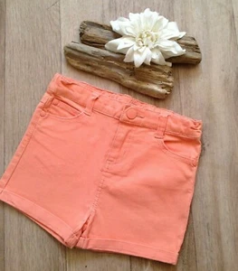 Zucca Patch Pantaloncini Bambina Età 2 Arancione Brillante Vita Regolazione Vacanze Campeggio Piscina - Foto 1 di 2