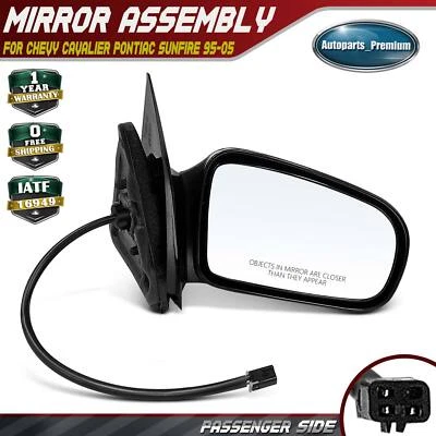 Passenger Side Power Mirror for Chevy Cavalier Pontiac Sunfire 1995-2005 Coupe - Image 1 of 4