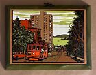 Trolley In Downtown San Francisco Decorative Hanging Art Print