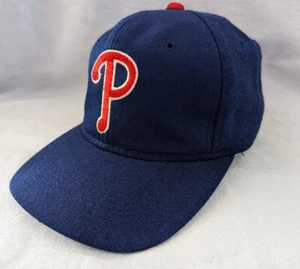 Vintage Sports Specialties Philadelphia Phillies Blue Plain Logo Snapback Hat - Picture 1 of 8