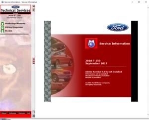 2018 Ford F-150 F150 RAPTOR, XL, XLT, Lariat Service Repair Workshop Manual USB - Picture 1 of 4