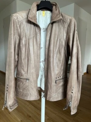 MILESTONE Leder Jacke beige Gr. 44 – Top Zustand - Bild 1 von 4