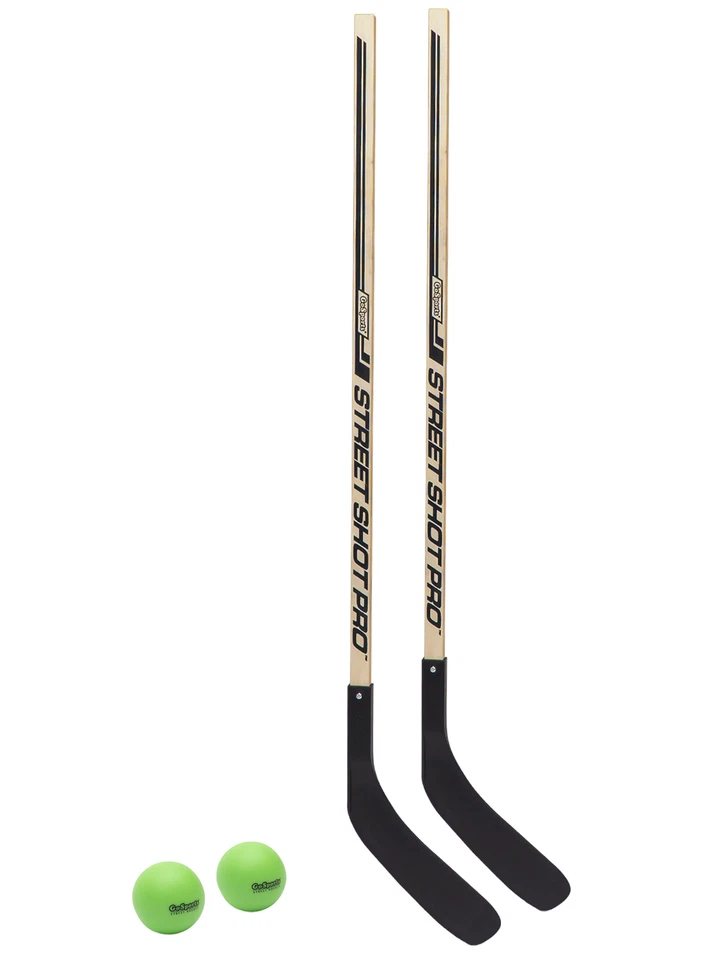 GoSports Hockey Street Sticks Wooden Black HOCKEY-STREET-STICKS-2