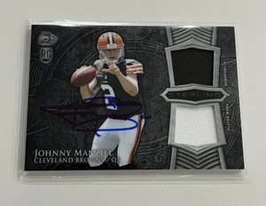 2014 Topps Bowman Sterling Johnny Manziel Auto and Relic Rookie RC CARD BAS QR - Bild 1 von 2