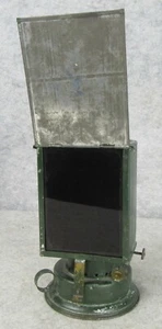 Vintage Handmade Darkroom Red Glass Ascot WV&B Green Kerosene Oil Lantern RARE - Picture 1 of 12