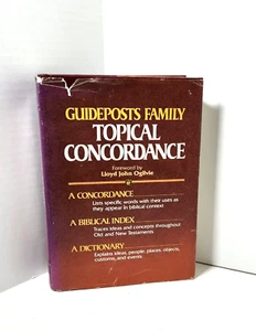 Guideposts Family Topical Concordance-Lloyd Ogilvie (1982, HC) Biblical Index... - Imagen 1 de 12