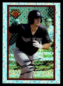 David Dahl 2014 Bowman 1989 Bowman is Back Silver Diamond Refractor #89BIB-DD