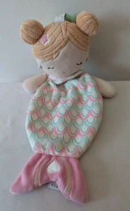 Douglas Baby Cuddle Toys Mermaid Lovey Baby Teether Plush Pink Green - Picture 1 of 7