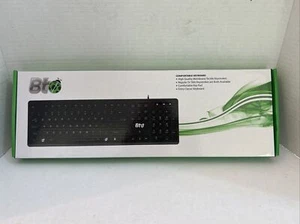BT Slim Wired Comfortable USB Standard Keyboard with Numeric 10-Key New  - Picture 1 of 1