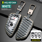 For Bmw 1 2 5 7 Series X1 X3 X5 X6 Fob Metal Key Bag Case Cover Protector White
