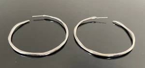 IPPOLITA Sterling Silver Large 2” Hoop 2mm Thick Earrings - Picture 1 of 4