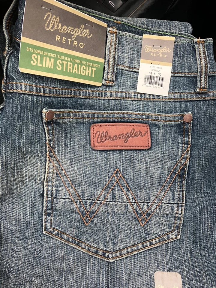 Wrangler Retro 38x30 Slim Straight Hombre Foto 1 de 1