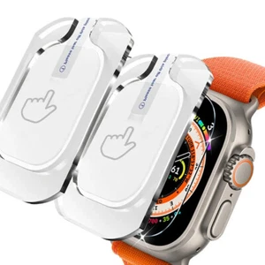 Vitre VERRE TREMPÉ Protection + Applicateur pour APPLE WATCH ULTRA 2 49mm - Photo 1 sur 12