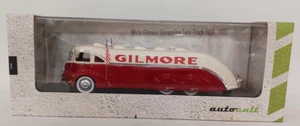 AutoCult ATC11012 1935 White Gilmore Streamline Tank Truck 1:43 Mini car - Picture 1 of 3