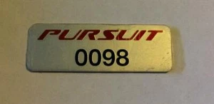 Genuine Ford BA BF Build Number Badge FPV Pursuit 0098 - Bild 1 von 1