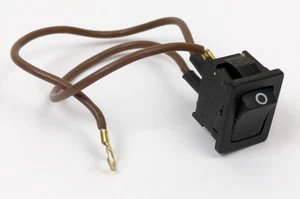 White Superlock 534 Power Switch On/Off Rocker Button w/ Wires Original OEM Part - Picture 1 of 2