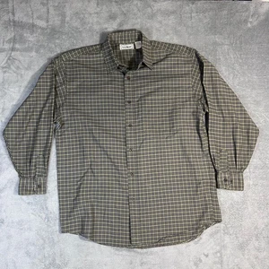 L.L.Bean Men's Medium USA Made Plaid Button Down Shirt 60/40 Vintage 80s 90s - Picture 1 of 7