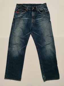 Vintage Guess Mens Made In USA 32x30 Distressed Faded Straight Blue Jeans - Picture 1 of 18