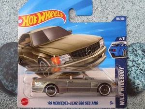 Hot Wheels H5J 186 Mercedes-Benz 560 SEC AMG schiefergrau 2025 186/250 CaseJ - Bild 1 von 2