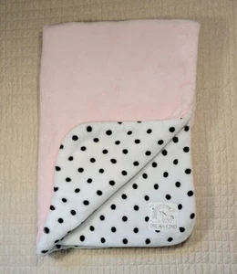 Carters One Of Kind Unicorn Blanket Pink White Black Polka Dot 38" x 28" Rainbow - Picture 1 of 4