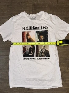 Home Alone Movie “Merry Christmas Ya Filthy Animal” White T-Shirt Medium - Picture 1 of 4