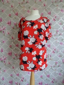 Ladies Debenhams summer top (size 16) red - Bild 1 von 2