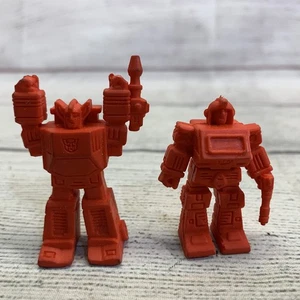 #7 & # 11 Ironhide Sunstreaker RED Decoy Vintage1987 G1 Transformers  Figure Lot - Picture 1 of 6