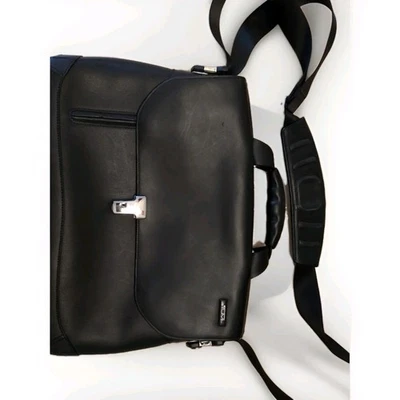 TUMI Alpha Business Bag 2950D Formula T COUPE Slim Briefcase Leather & Canvas - Image 1 of 4