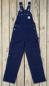 Carhartt Bib Overalls Men’s 32x34 Double Knee Quilt Lined Duck R02 DNY - Picture 1 of 20