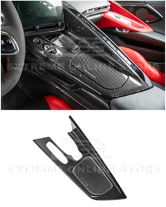 Para Corvette C8 20-Up | Cubierta de panel de la consola central interior de fibra de carbono - Imagen 1 de 18