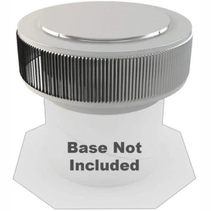 12 in. mill finish aluminum no moving parts retrofit wind turbine - Picture 1 of 12