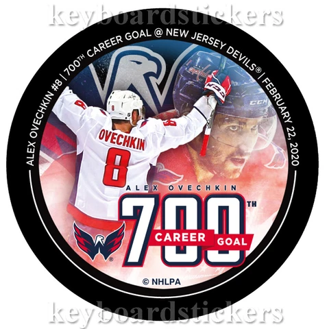 Alex Ovechkin #8 Washington Capitals 700 Career Goals Puck - February 22, 2020 Cover