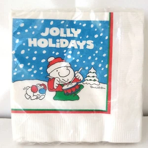 Servilletas de bebida de colección 1982 American Greetings ZIGGY + Fuzz Navidad 5" Tom Wilson nuevas de stock - Imagen 1 de 9