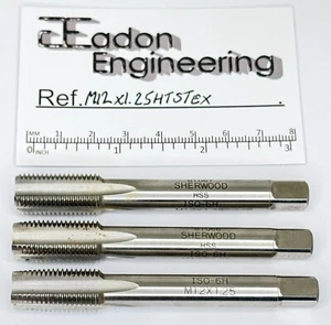 M12 x 1.25mm Metric Fine Tap or Tap Set, HSS. By top brands. - Picture 1 of 17