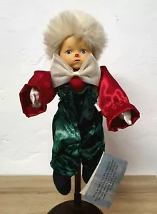 Künstlerpuppe Porzellanpuppe Clown 34 cm Star Collection Sammler Rarität Vintage - Bild 1 von 12