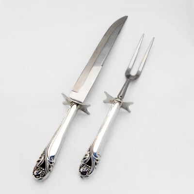 Большой набор из 2 предметов для резьбы по жарке Spring Glory международный стерлинговый - Изображение 1 из 4